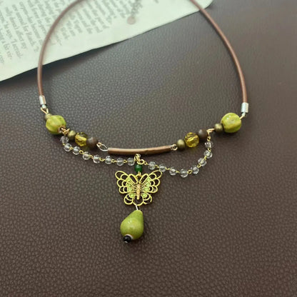 Handmade Pearl Fairycore Gift Heart Necklace