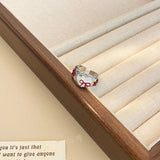 Sweet Heart Red Bow Rings