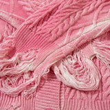 Retro Grunge Knitted Oversize Cardigan Sweater