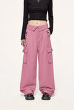 Turn-down Waist Cargo Pants