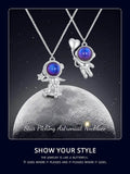 Astronaut 925 Sterling Silver Pendant Necklace