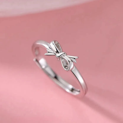 Sweet Bow Knot Opening Finger Ring