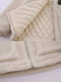 Loose Dinosaur Arm Fleece Jacket