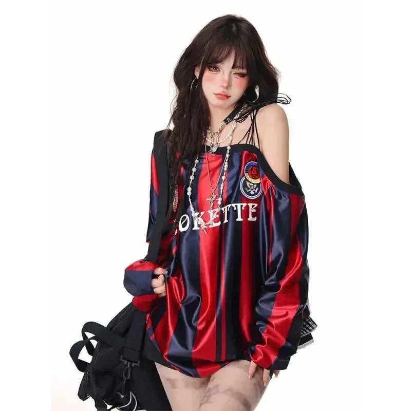 Retro Sexy Off Shoulder Sweatshirt