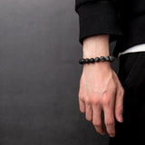Retro Black Volcanic Stone Bead Bracelets