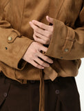 Trendy Elegant Suede Double Layer Jacket