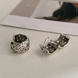 Unique Irregular Flower Pattern Drop Earrings