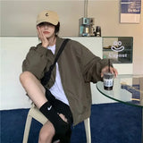 Windbreaker Y2k Oversized Bomber Jacket