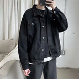 Black And Blue Cool Bomber Denim Jacket
