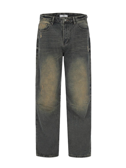 Vintage Distressed Oversize Wide Leg Jeans