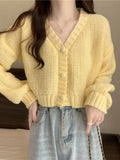 Soft Girl Knitted Button-Up Sweater