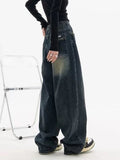 Retro Cool High Waist Wide Leg Jeans