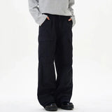 Solid Color Trendy Cargo Pants