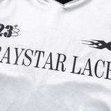 Gray Star Lace Long Sleeve T-shirt