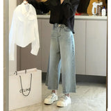 Elevated Light Colors High Waist Wide Jeans