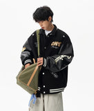 Casual Korean Style Loose Baseball Varsity Jacket