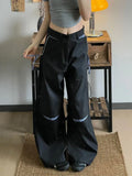 Casual Comfort Vintage Patchwork Wide Leg Pants