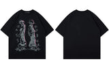 Grunge Japanese Anime Cartoon Graphic Cotton T-Shirt