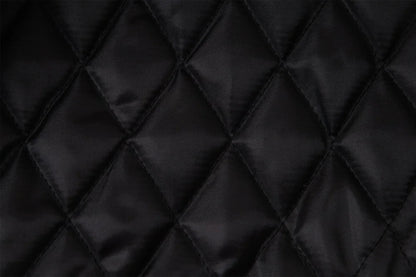 Quilted Stand Collar Letter Patch Varsity Jacket