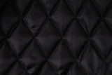 Quilted Stand Collar Letter Patch Varsity Jacket