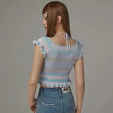 Elegant Butterfly Embroidered Short Sleeve T-Shirt