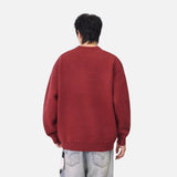 Cozy Winter Horse Pattern Crewneck Sweater