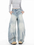 Vintage Blue Baggy Cowboy Jeans