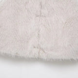 Fashionable Chic Beige Faux Fur Vest