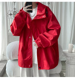 Hooded Windbreaker Loose Jacket