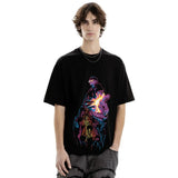 Oversized Cartoon Print Long Sleeve T-Shirt