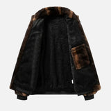 Warm Windproof Fleece-Lined FAux Fur Jacket