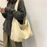 Large Canvas Crossbody Shoulder Bag