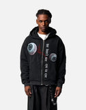 Quirky Gothic Eyeball Pattern Loose Sweatshirt
