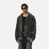 Camouflage Reversible Hooded Zip-Up Sweatshirt
