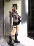 Grunge Y2K Graphic Print T-Shirt
