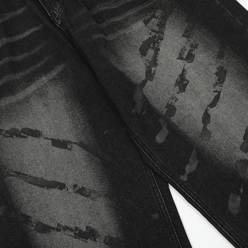 Loose Vintage Black Oversized Jeans