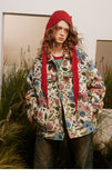 Vintage Flower Graphic Hip Hop Jacket