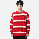 Winter Cozy Hip Hop Striped Knit Sweater