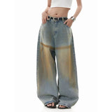 Elevated Y2K High Waist Hip Hop Blue Jeans