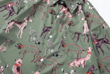 Vibrant Durable Graffiti Dog Graphic Short Sleeve Shirt