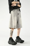Streetwear Loose Straight Leg Denim Short