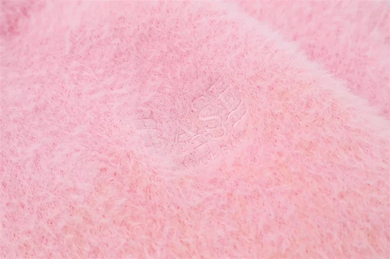Fashionable Sky Ombre Gradient Fuzzy Sweater