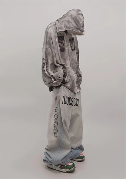 Streetwear Baggy Punk Hip Hop Denim Jeans
