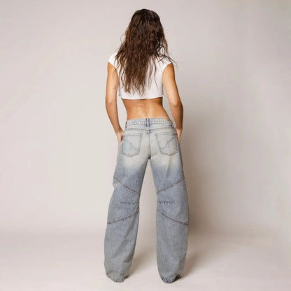 High Waist Vintage American Style Jeans