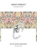 Eye of Horus Egypt 925 Sterling Silver Ring