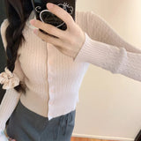 Women Vintage Autumn Elegant Knit Cardigan