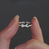 Sweet Bow Knot Opening Finger Ring