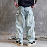 Warm Baggy Hip Hop Wide Leg Denim Jeans
