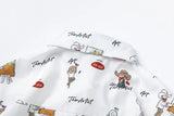 Plush Colorful Van Gogh Graphic Oversize Shirt
