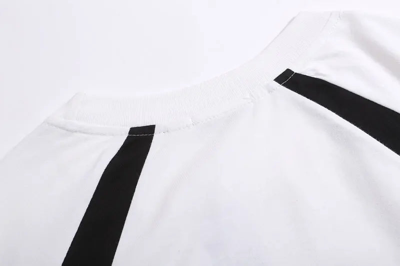 Retro Star Embroidery Sports T-shirt